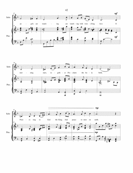 O Little Town of Bethlehem - SATB choir with soloist image number null