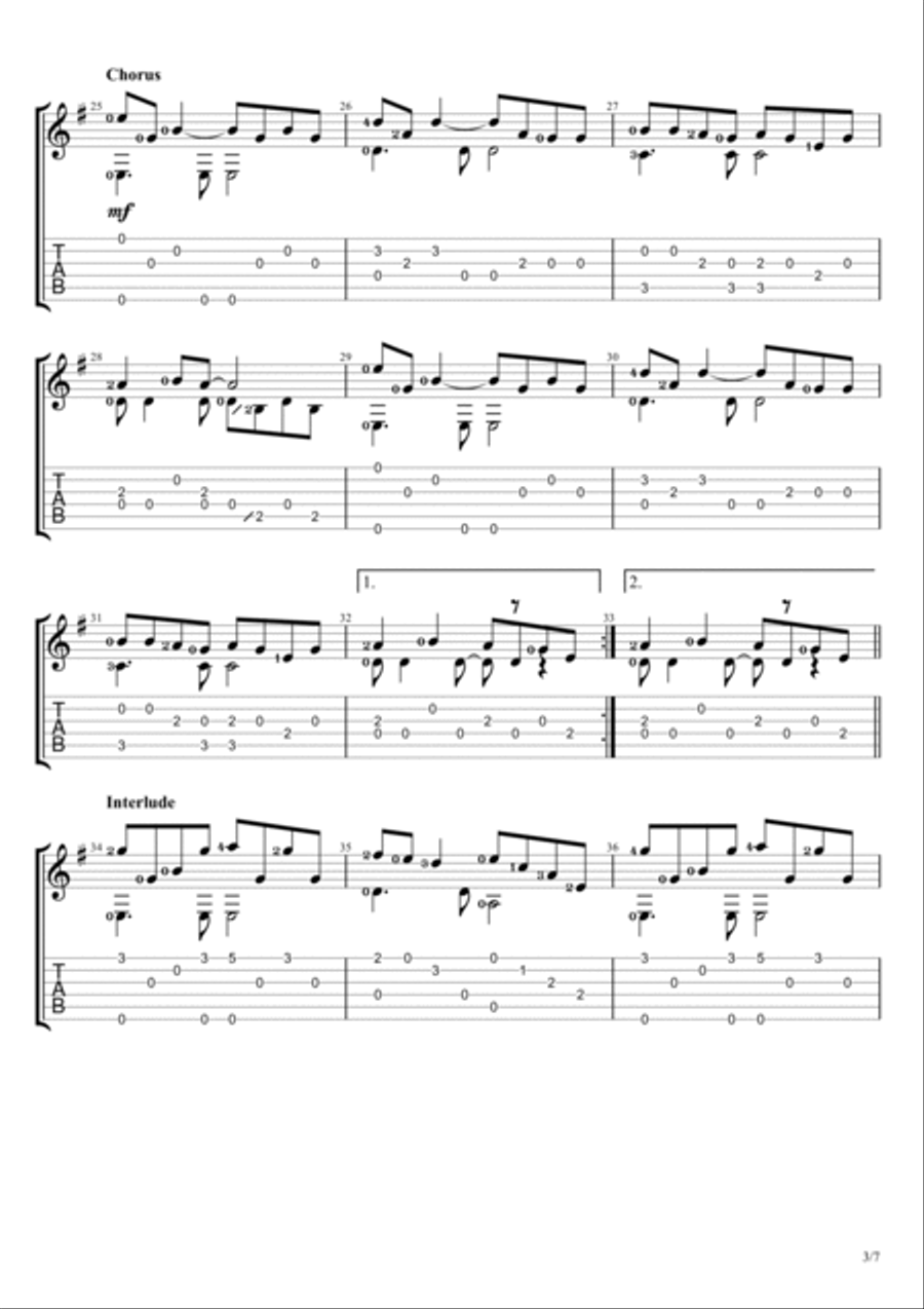 Another Day In Paradise Acoustic Guitar scores gallery preview page 3