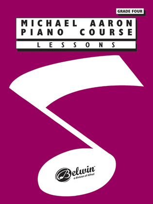 Book cover for Michael Aaron Piano Course Lessons Grade 4
