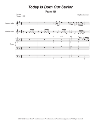 Book cover for Today Is Born Our Savior (Psalm 96) (SATB Divisi)