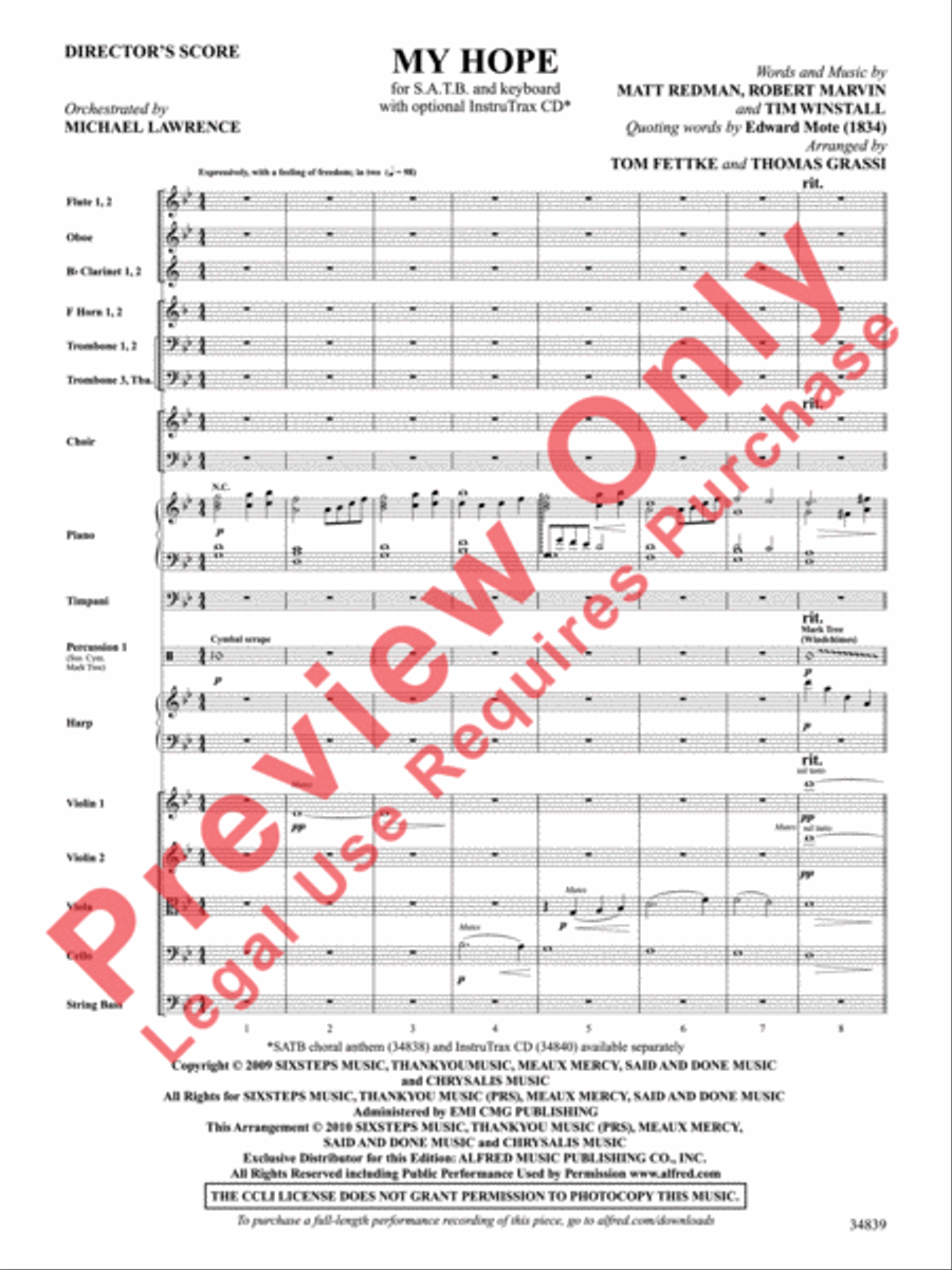 My Hope Choir scores gallery preview page 2