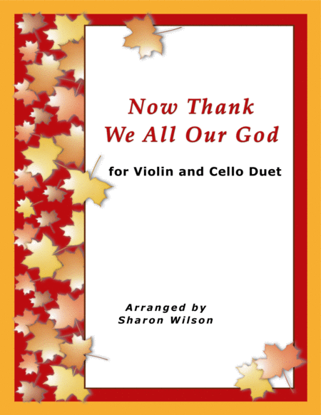 Now Thank We All Our God (Easy Violin and Cello Duet) image number null