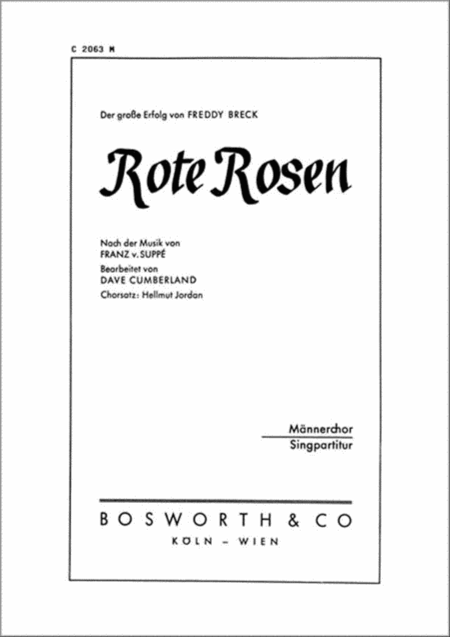 Rote Rosen Men's Choir scores gallery preview page 1