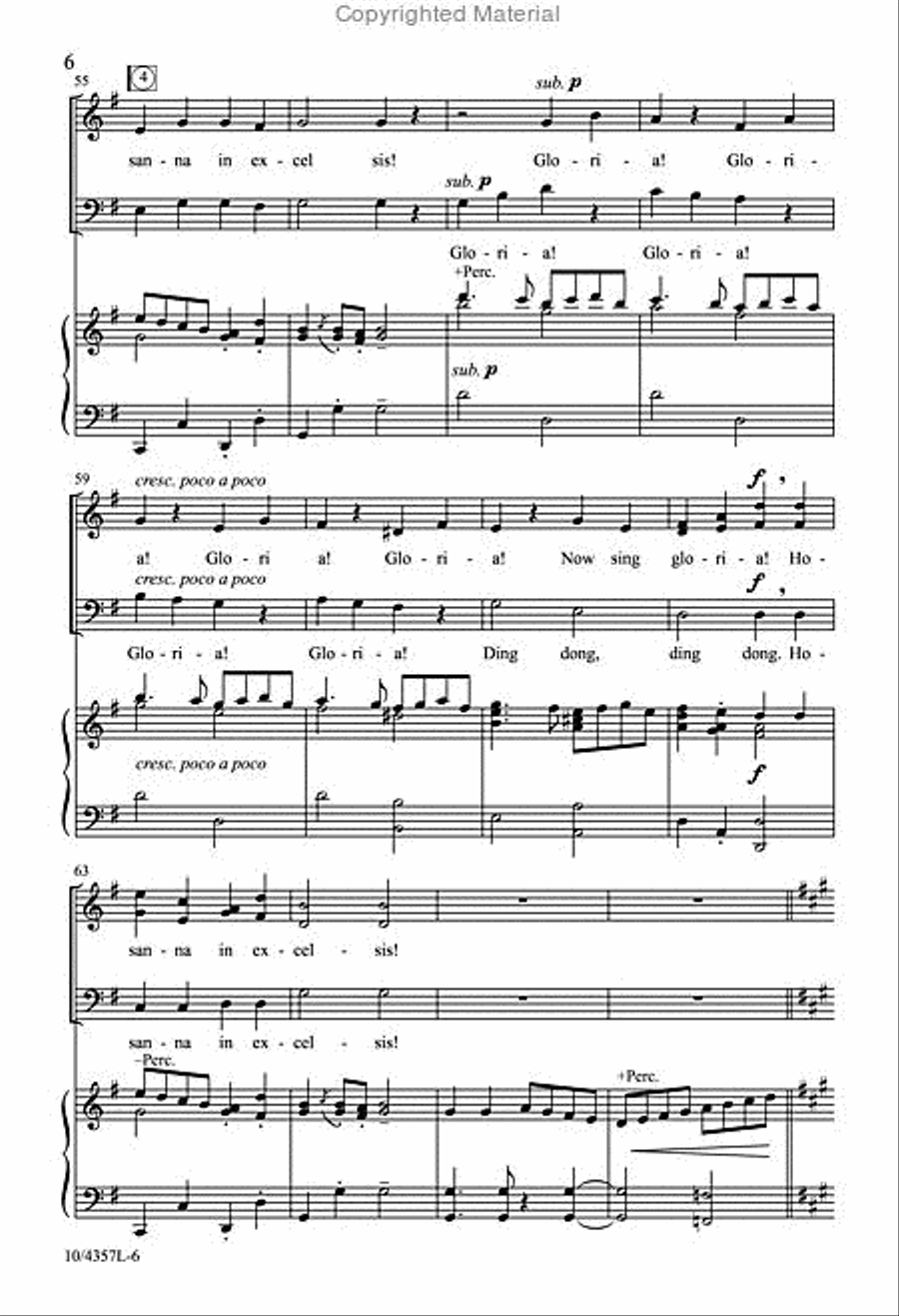 Ding Dong! Merrily on High 3-Part scores gallery preview page 6