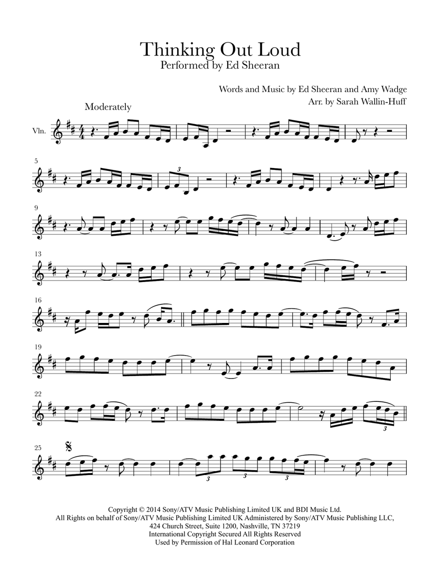 Thinking Out Loud Thinking Out Loud String Trio scores gallery preview page 5