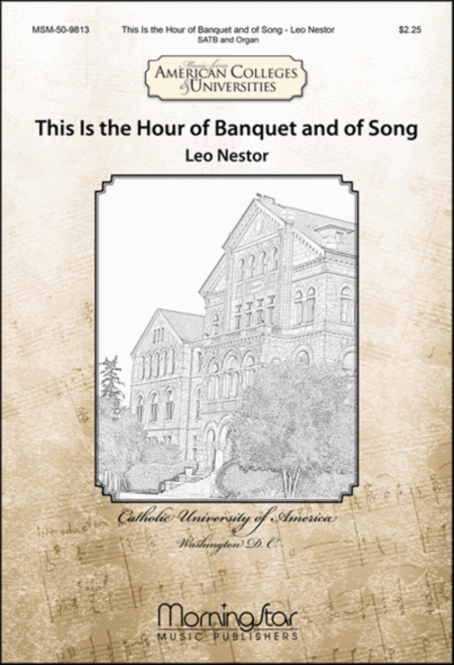 This Is the Hour of Banquet and of Song (Choral Score) image number null