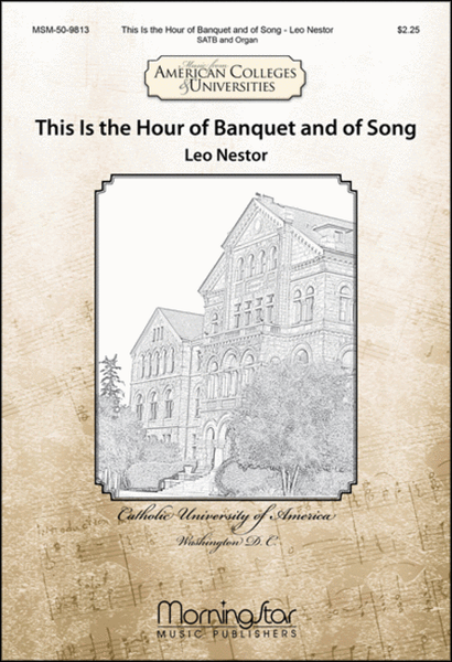 This Is the Hour of Banquet and of Song (Choral Score) image number null