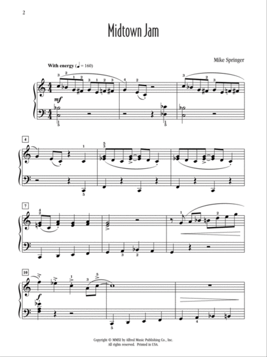 Midtown Jam Midtown Jam Piano Solo scores gallery preview page 2