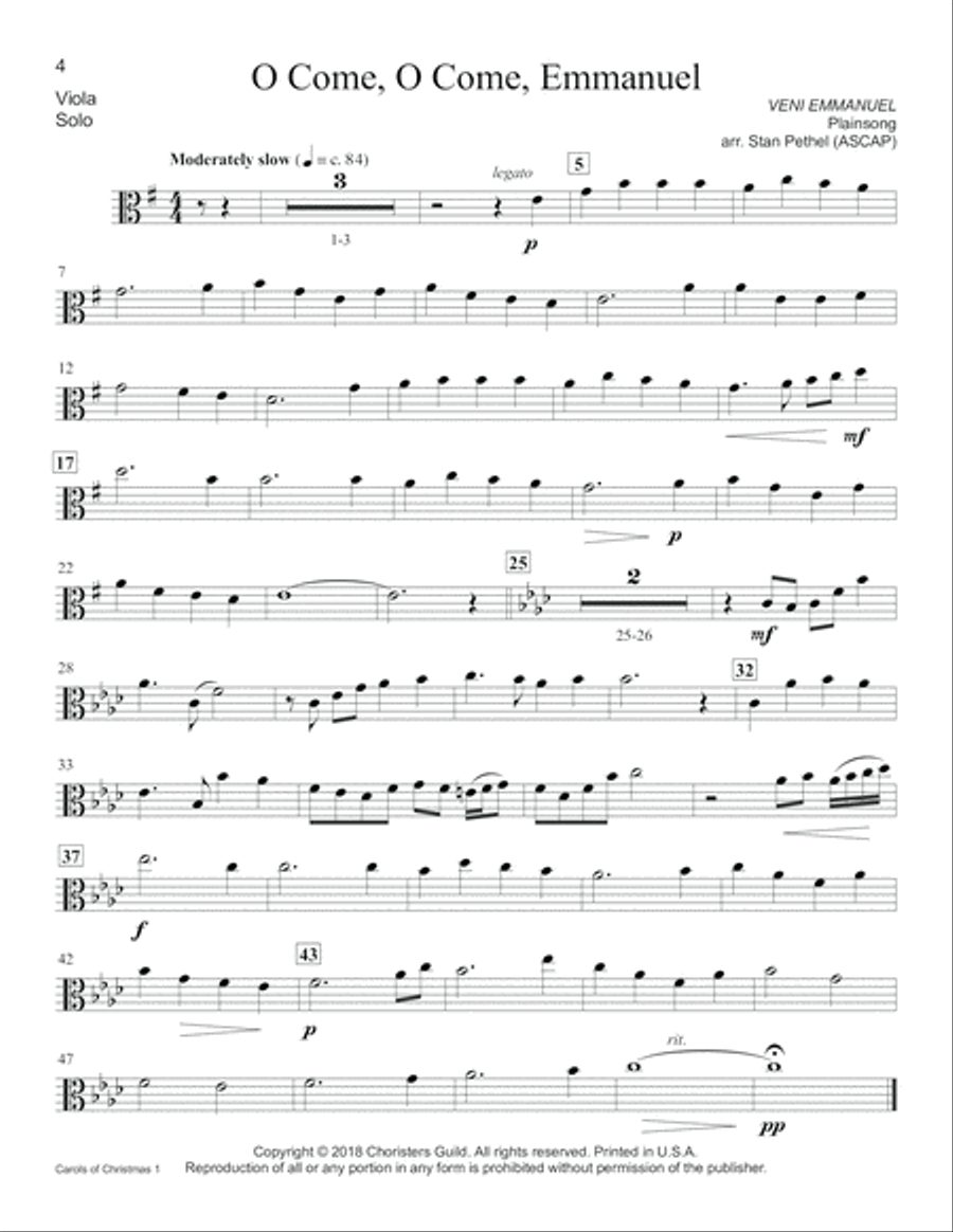 Carols of Christmas, Set 1 - Viola Piano Accompaniment scores gallery preview page 4