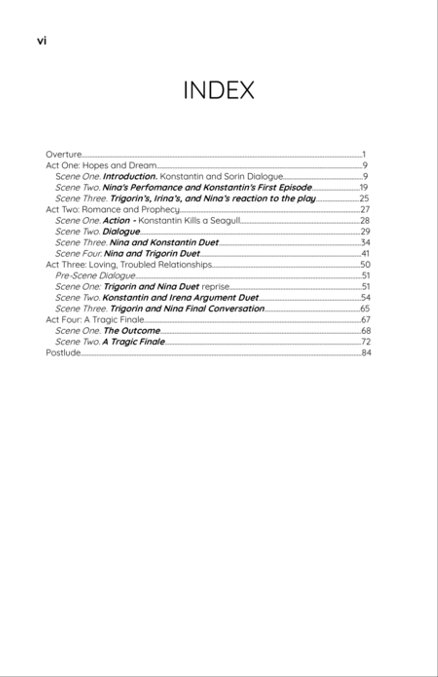 Chekhov's The Seagull: An Opera - Score Only Score scores gallery preview page 6