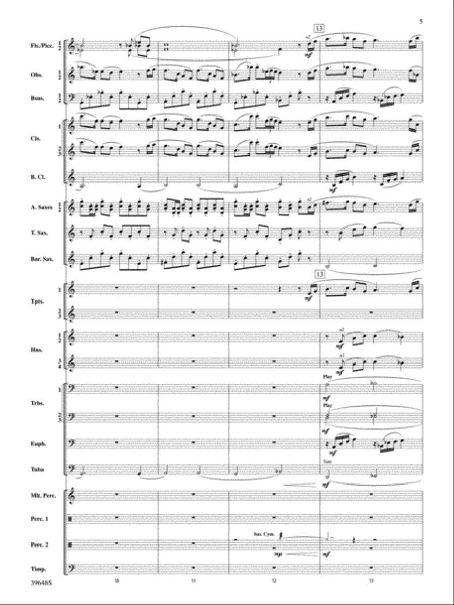 A Childhood Remembered: Score Concert Band scores gallery preview page 5