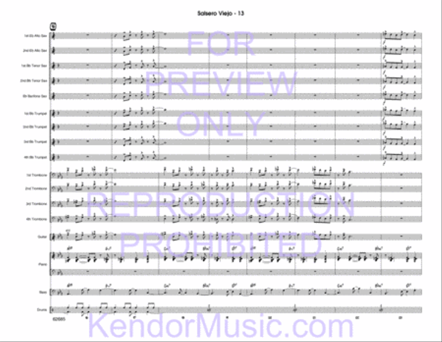 Salsero Viejo Jazz Ensemble scores gallery preview page 32