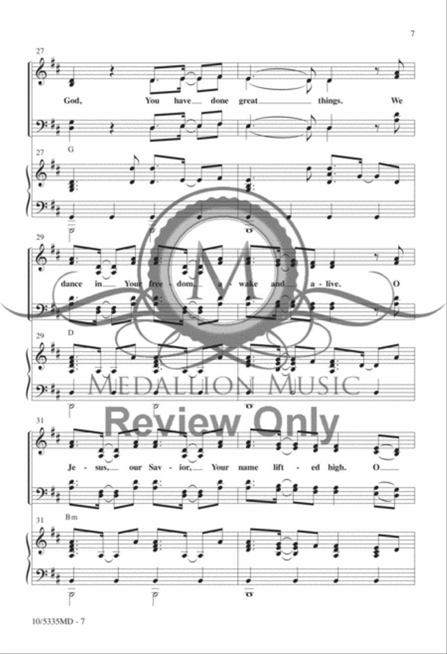 Great Things Great Things 4-Part scores gallery preview page 6