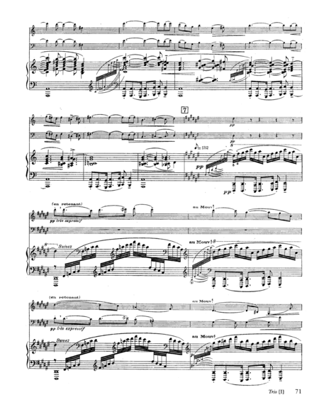 Ravel - Piano Trio (Score)