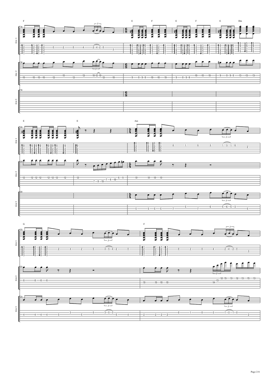Innuendo Acoustic Guitar scores gallery preview page 3