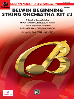 Book cover for Belwin Beginning String Orchestra Kit #3