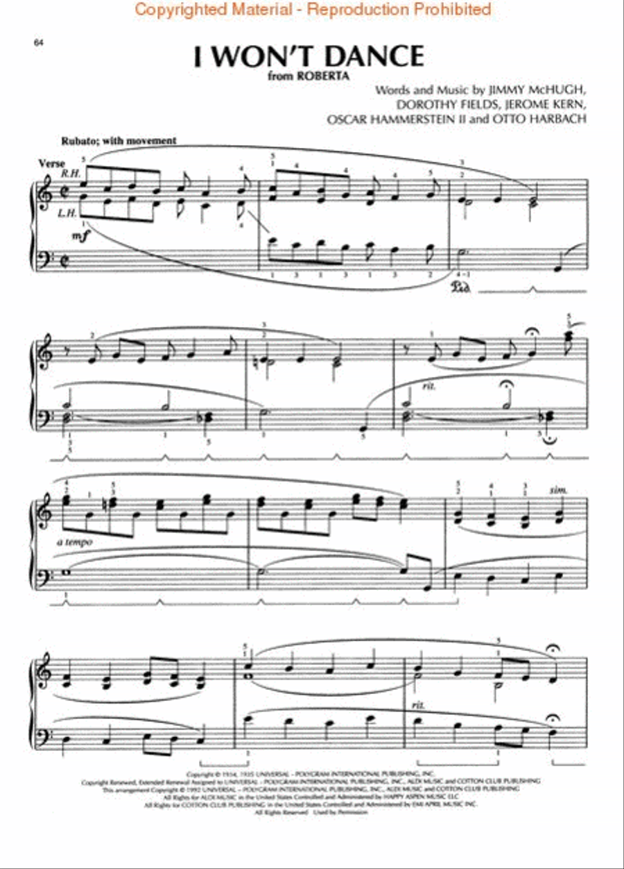 Lee Evans Arranges Jerome Kern – Revised Edition Piano Solo scores gallery preview page 4