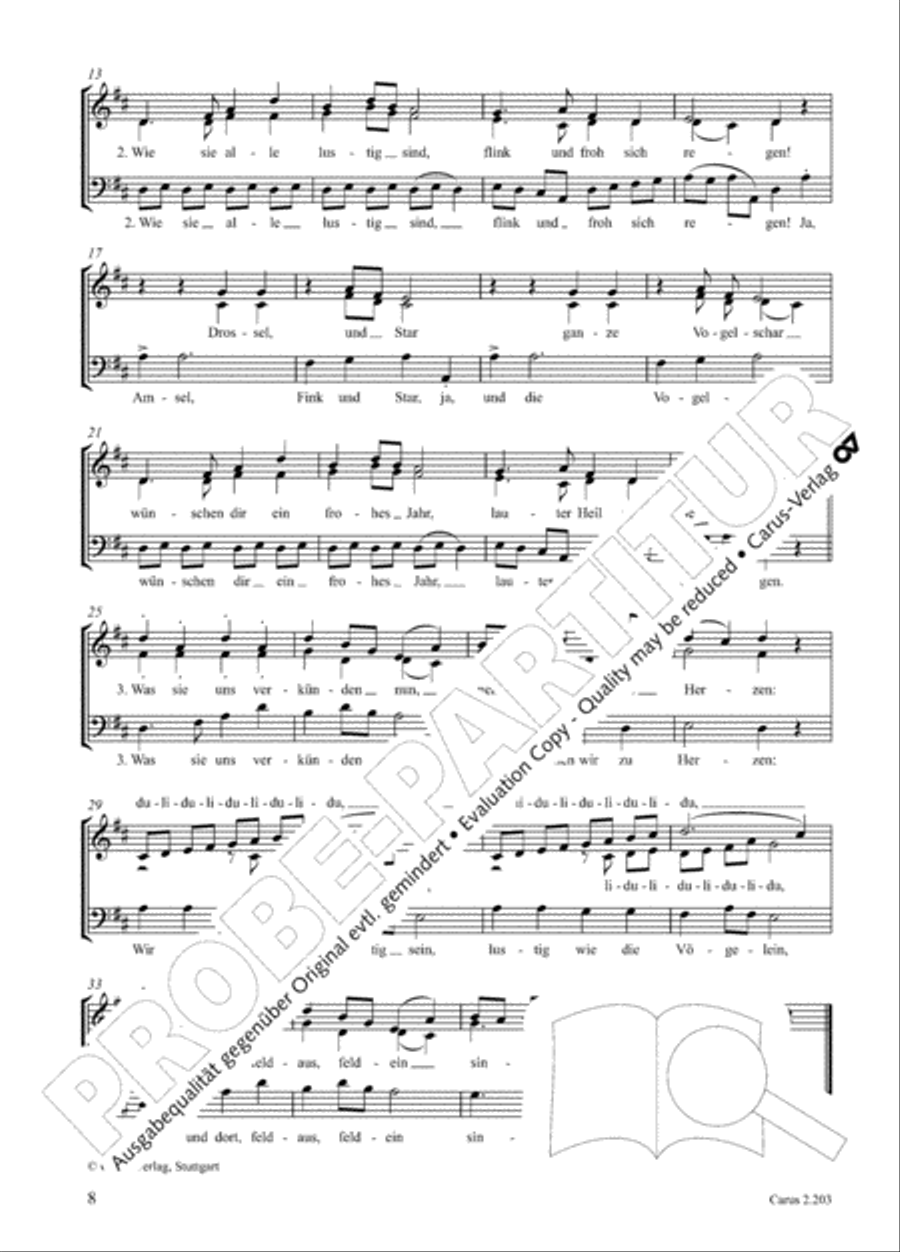 Loreley. Folk songs for choir (Loreley. Volkslieder fur Chor) Choir scores gallery preview page 15