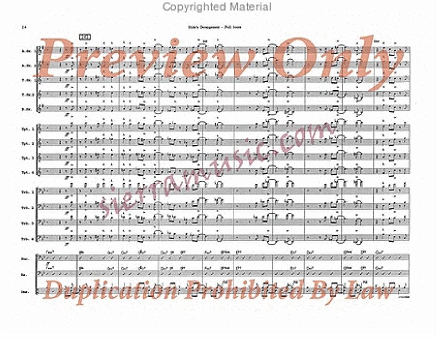 Slide's Derangement Slide's Derangement Big Band scores gallery preview page 25