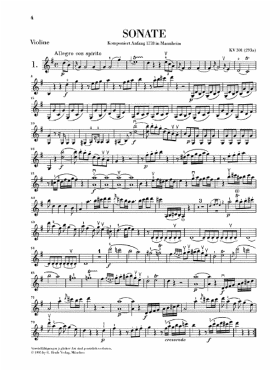 Sonatas for Piano and Violin, volume I