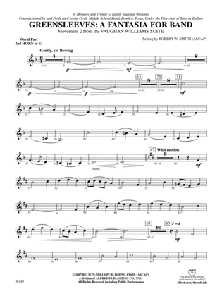 Greensleeves: (wp) 2nd Horn in E-flat