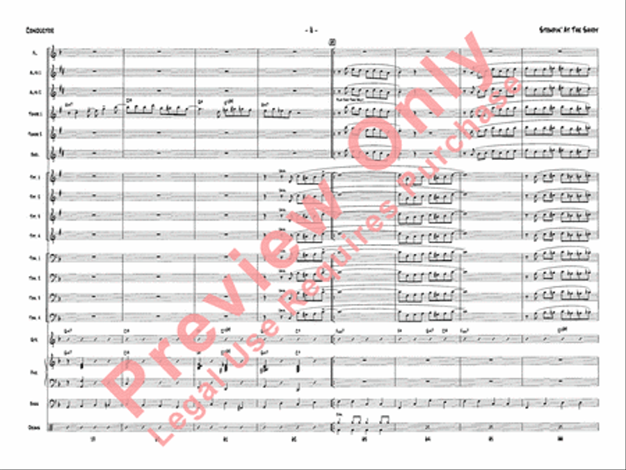 Stompin' at the Savoy Jazz Ensemble scores gallery preview page 11