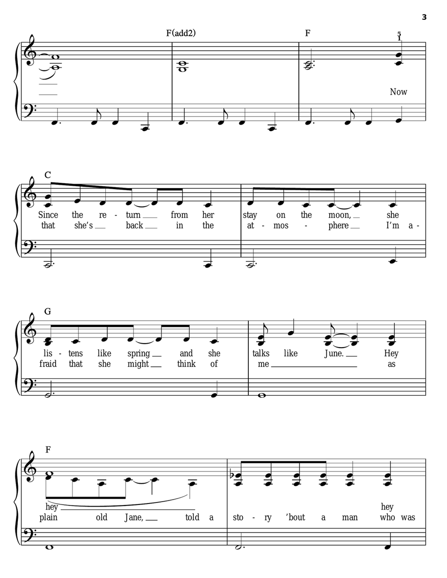 Drops Of Jupiter (Tell Me) Easy Piano scores gallery preview page 3