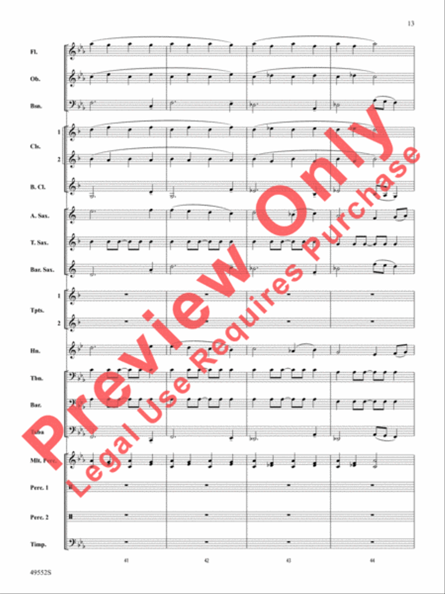 Dance of the Garden Gnomes Concert Band scores gallery preview page 14