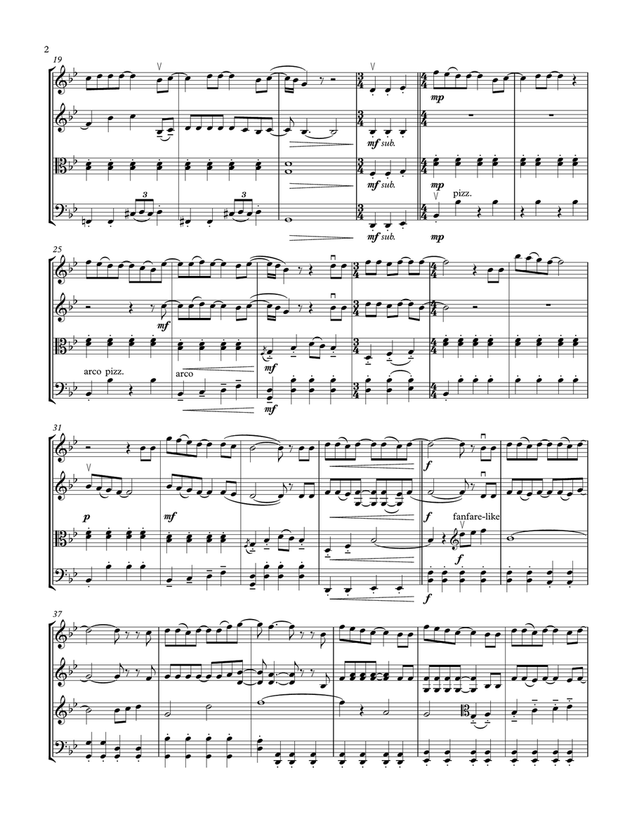 Nine In The Afternoon Nine In The Afternoon String Quartet scores gallery preview page 2