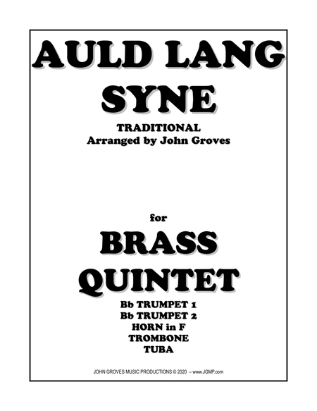 Auld Lang Syne - Brass Quintet image number null