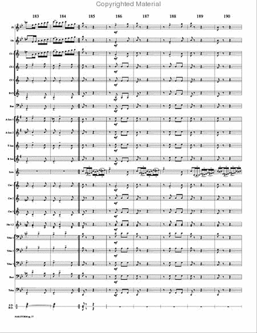 Hailstorm Hailstorm Concert Band scores gallery preview page 30