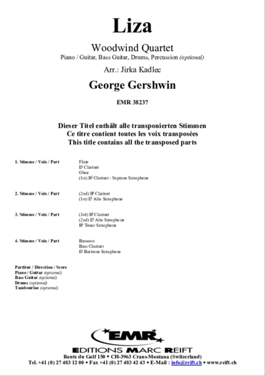 Liza Woodwind Quartet scores gallery preview page 2
