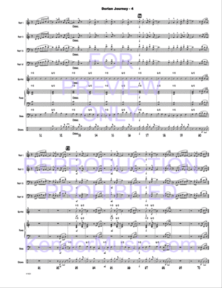 Dorian Journey Dorian Journey Jazz Ensemble scores gallery preview page 5