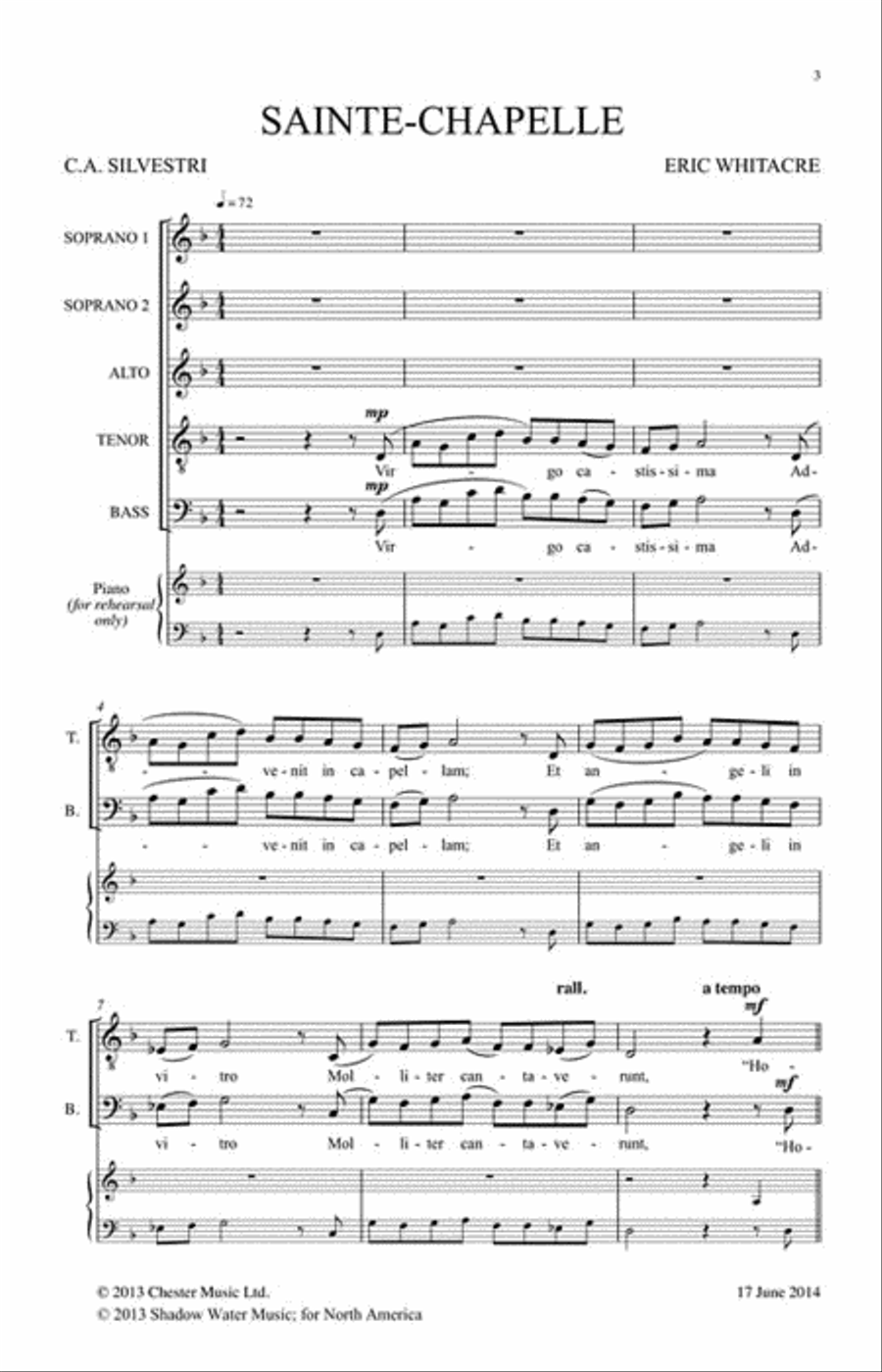 Sainte-Chapelle SSATB scores gallery preview page 2