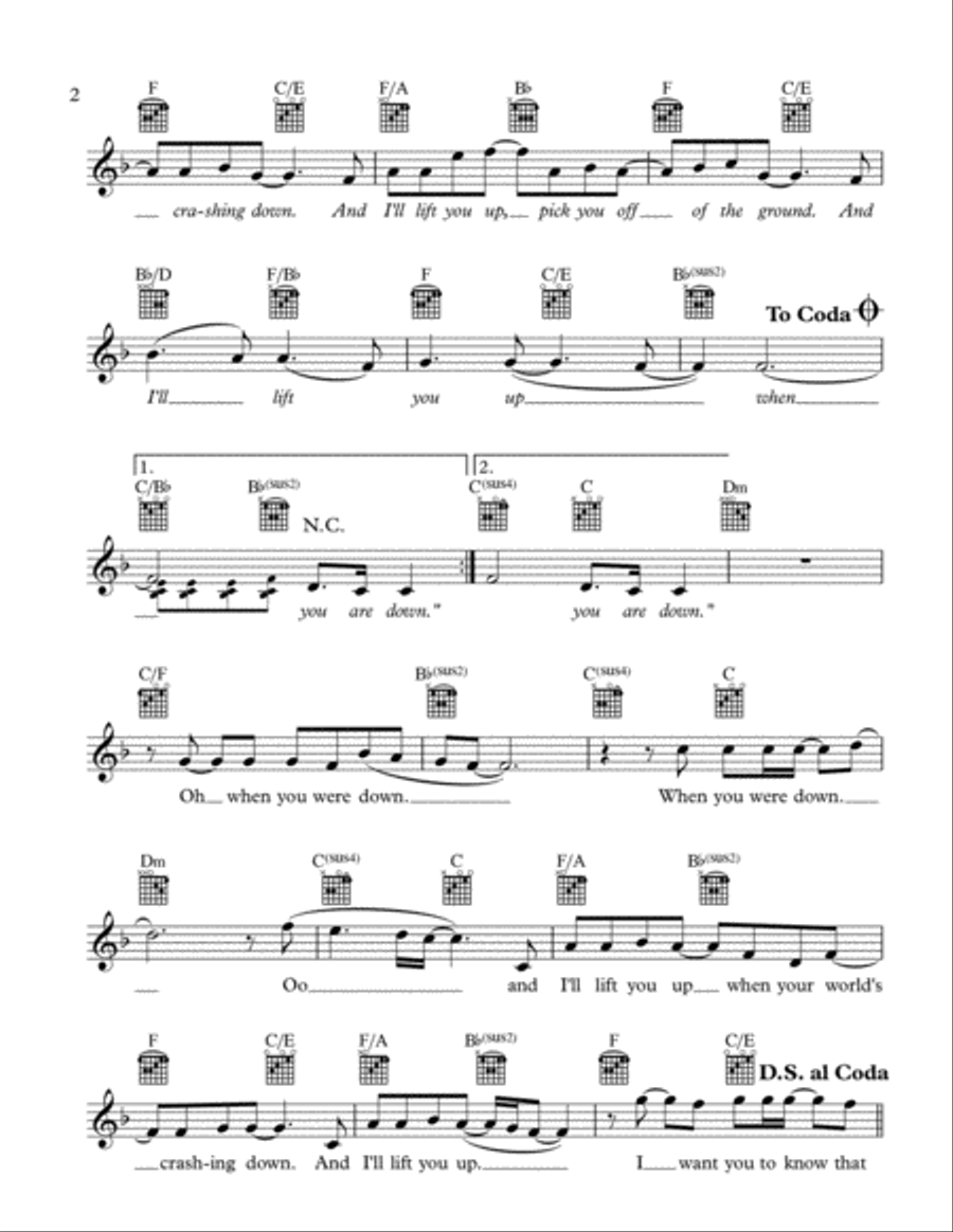 I’ll Lift You Up (When You Are Down) Voice scores gallery preview page 2