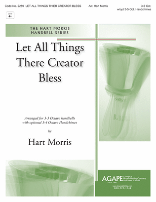 Book cover for Let All Things Their Creator Bless
