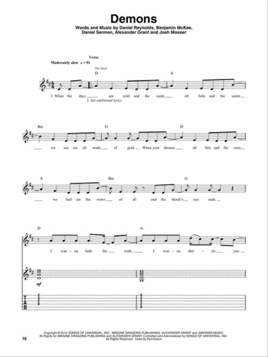 Four Chord Songs Electric Guitar scores gallery preview page 6