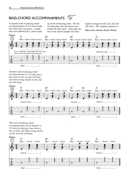 Yamaha Guitar Method, Book 1