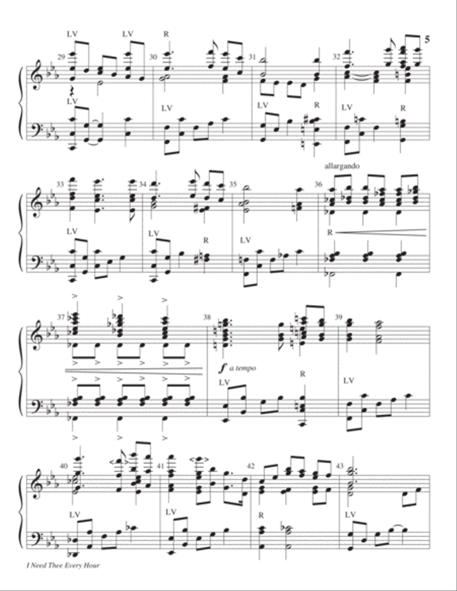 I Need Thee Every Hour 5-Octaves scores gallery preview page 6