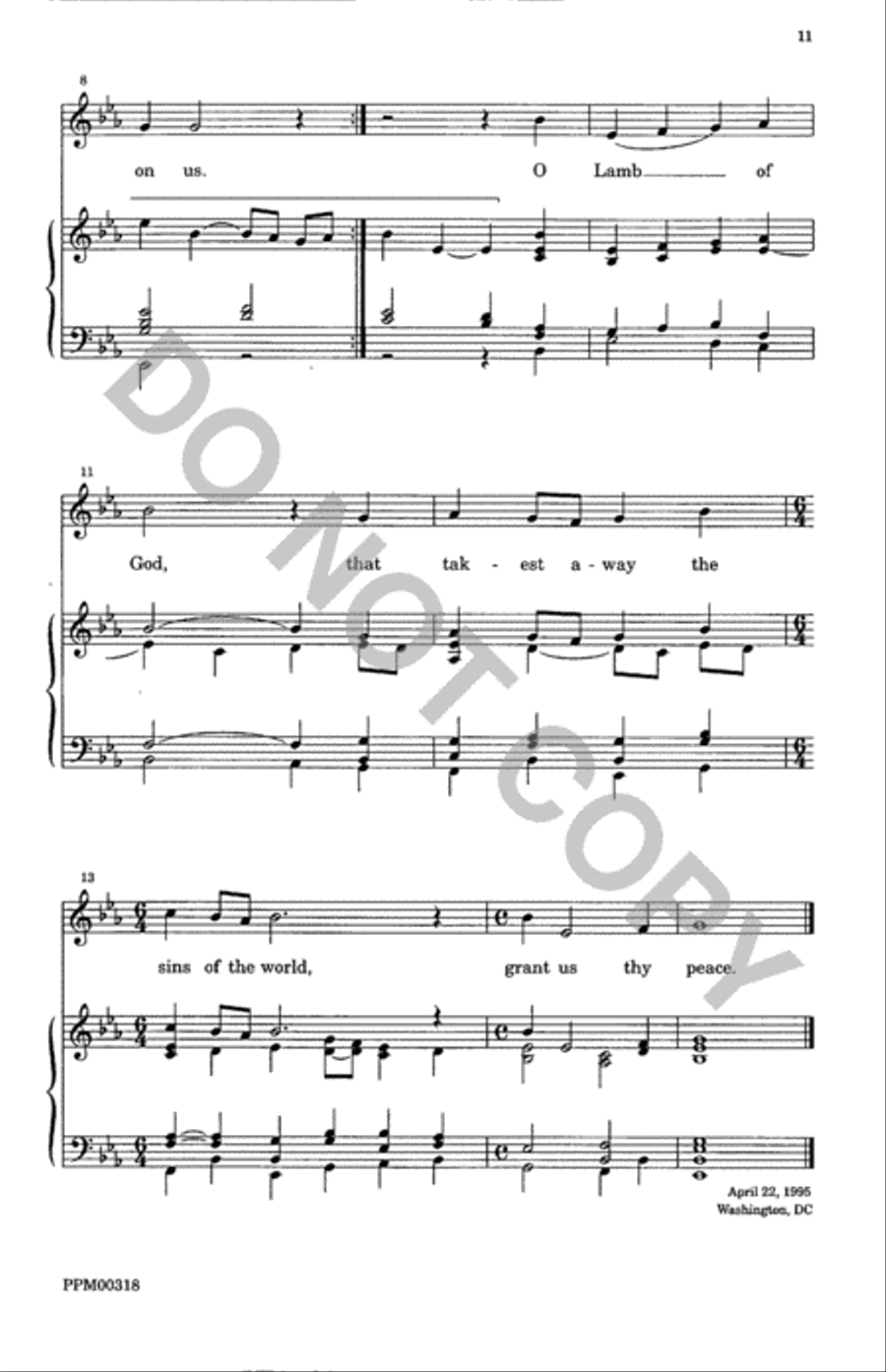 Missa Ecclesia Christi Unison Choir scores gallery preview page 12