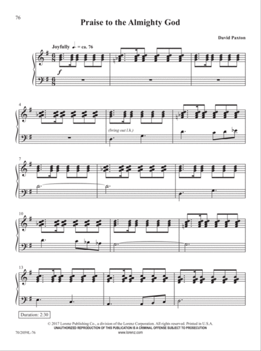 The Church Pianist's Library, Vol. 21 Piano Solo scores gallery preview page 44
