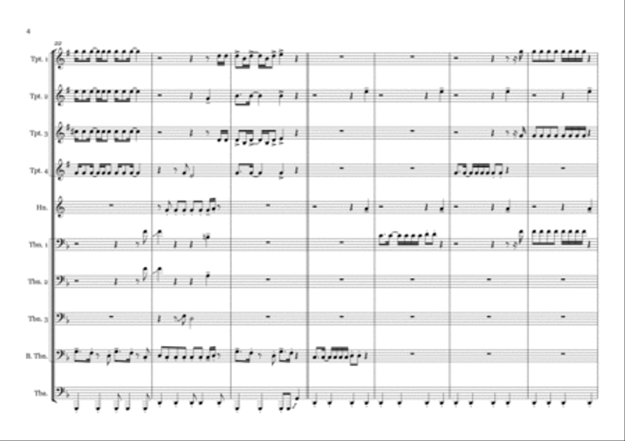 Uptown Funk Horn scores gallery preview page 6