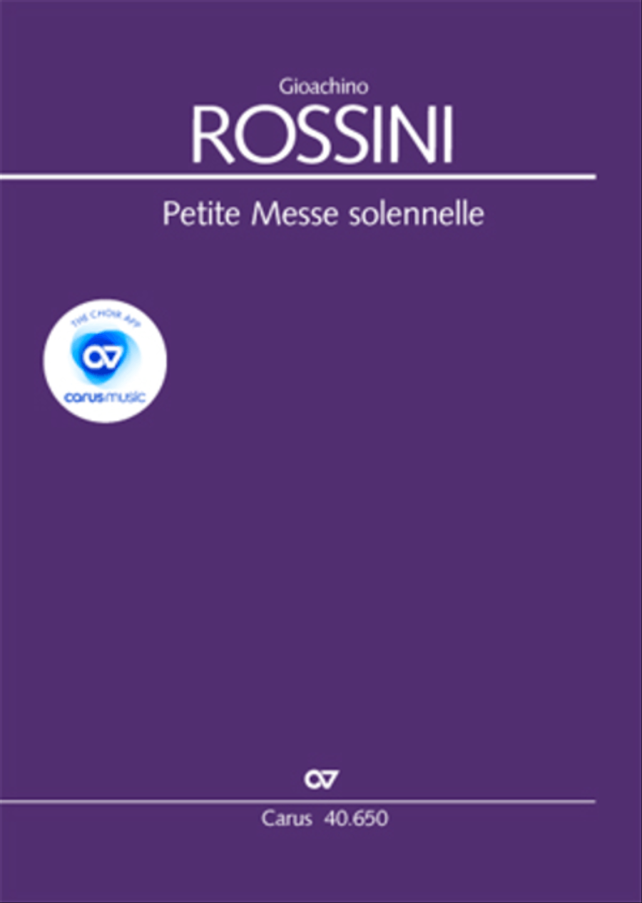Petite Messe solennelle 4-Part scores gallery preview page 1