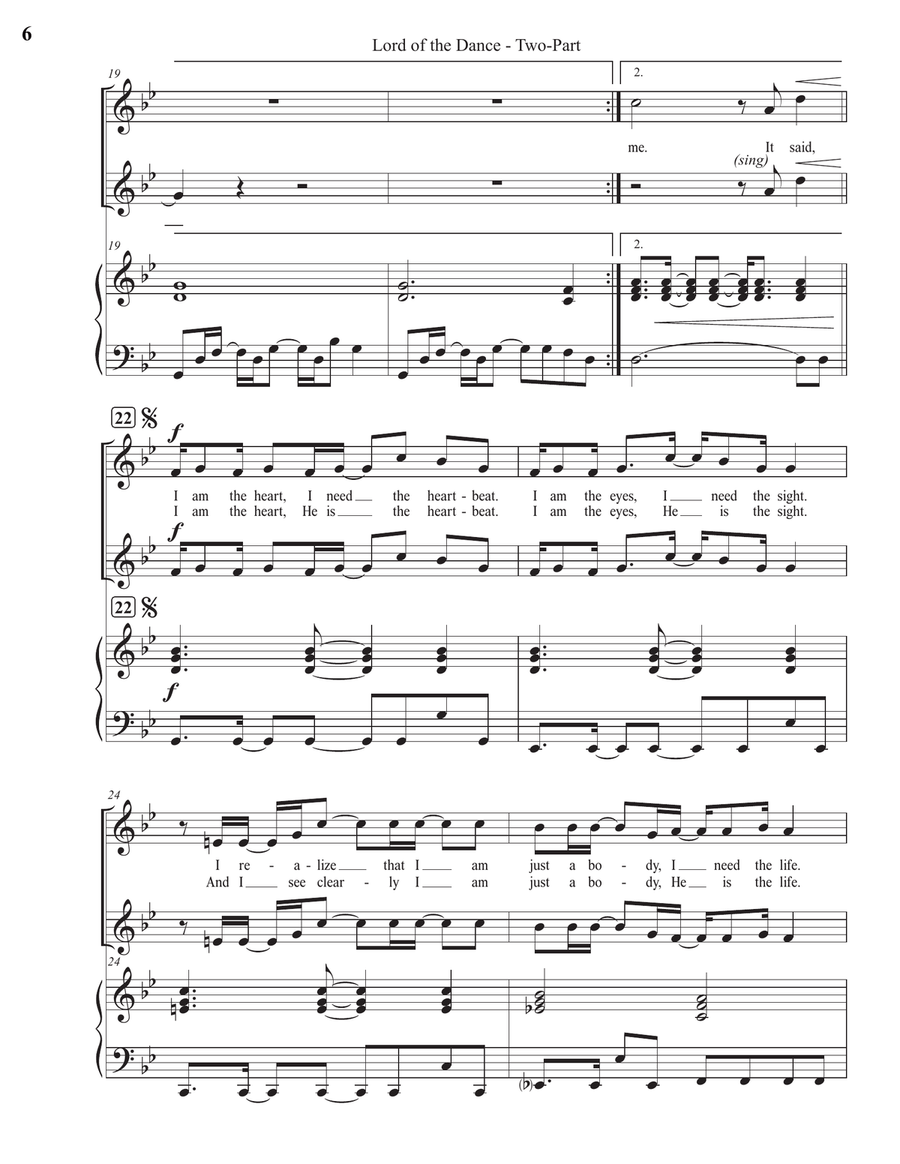 Lord Of The Dance 2-Part scores gallery preview page 6
