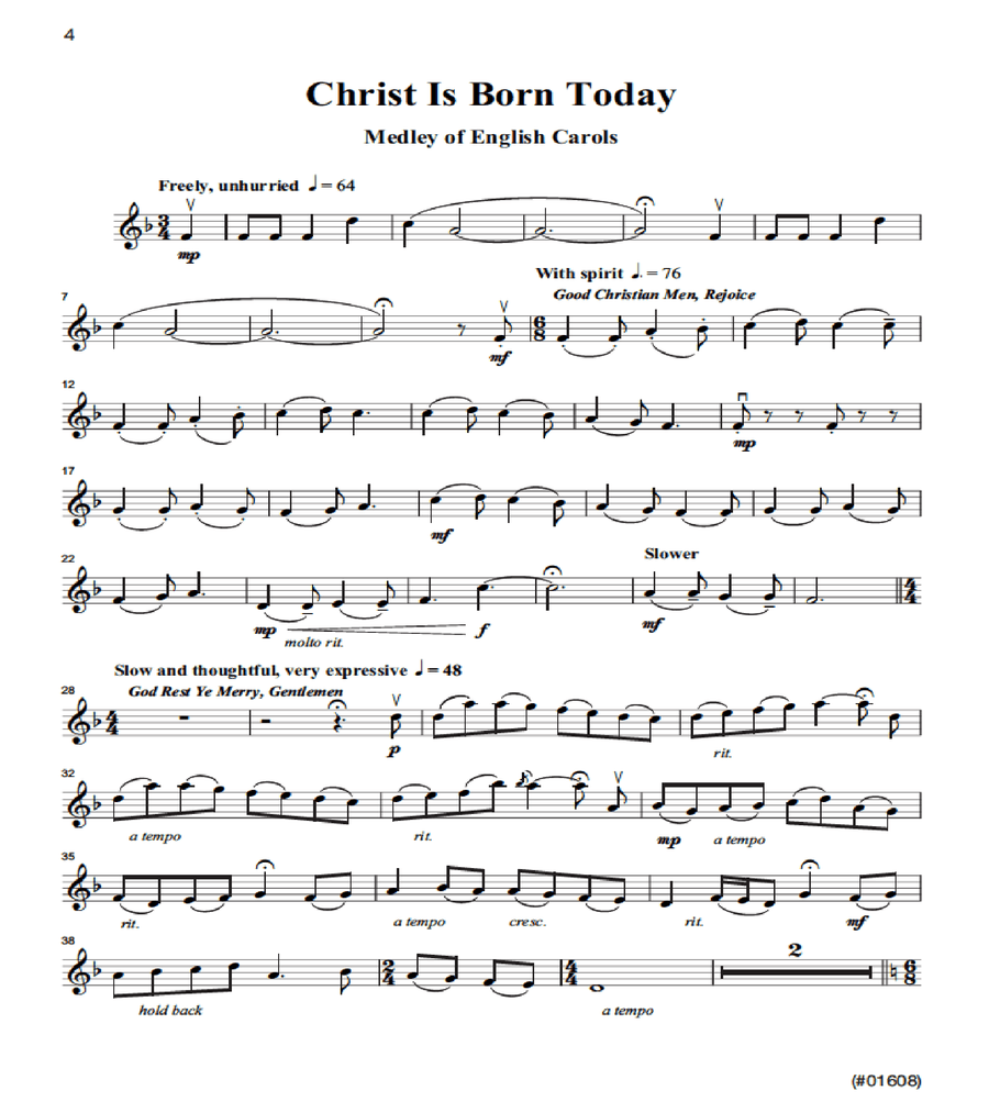 Sacred Christmas Solos for Instruments - Violin Violin Solo scores gallery preview page 2