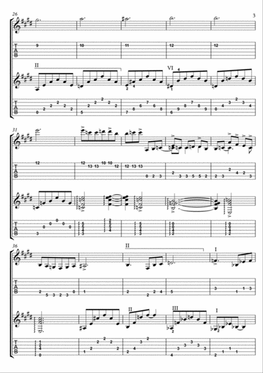 Cavatina Guitar scores gallery preview page 3