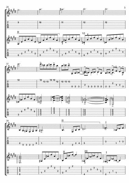 Cavatina by Stanley Myers Guitar - Digital Sheet Music