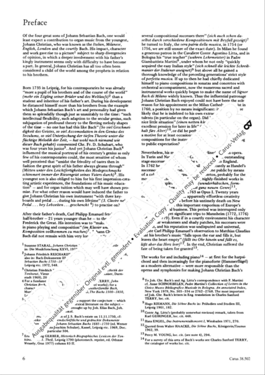 Organ Concerto in B flat major (Orgelkonzert in B) Violin scores gallery preview page 9