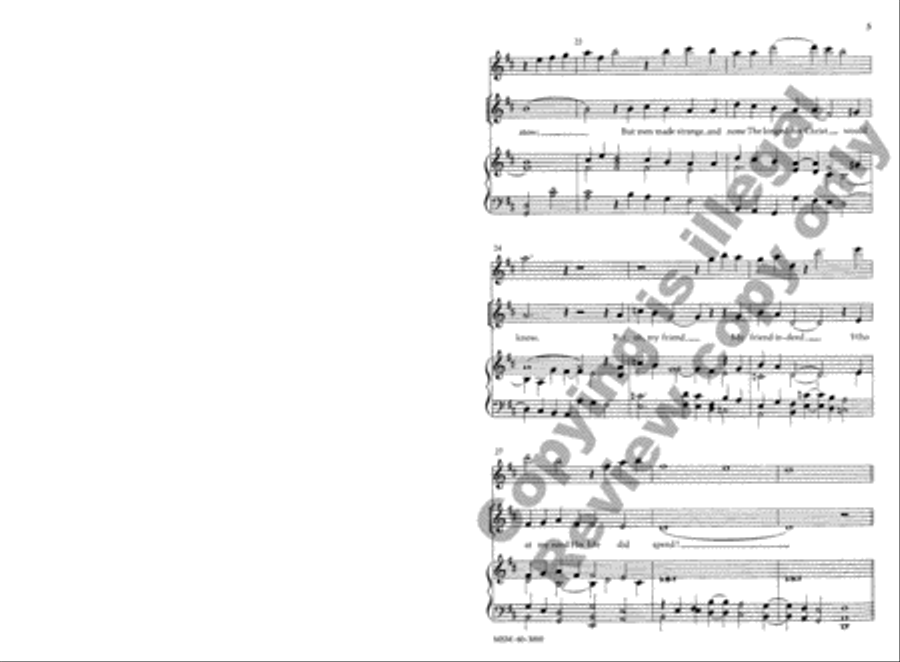 My Song Is Love Unknown 4-Part scores gallery preview page 5