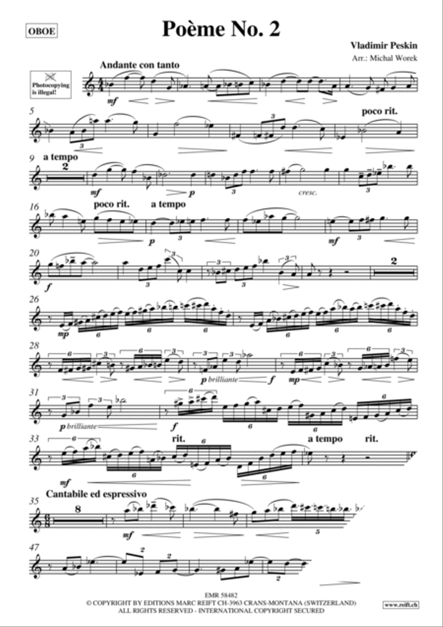 Poeme No. 2 Piano Accompaniment scores gallery preview page 3